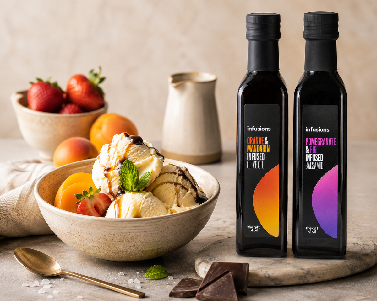 Orange and Mandarin Olive Oil Ice Cream
