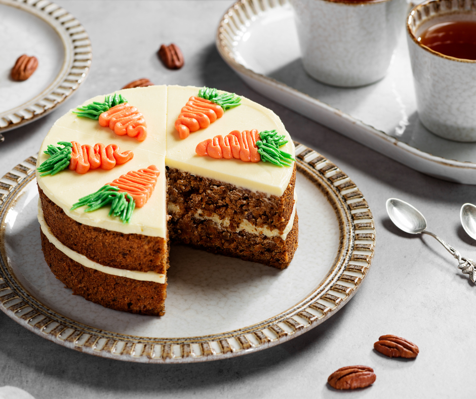 Olive oil carrot cake