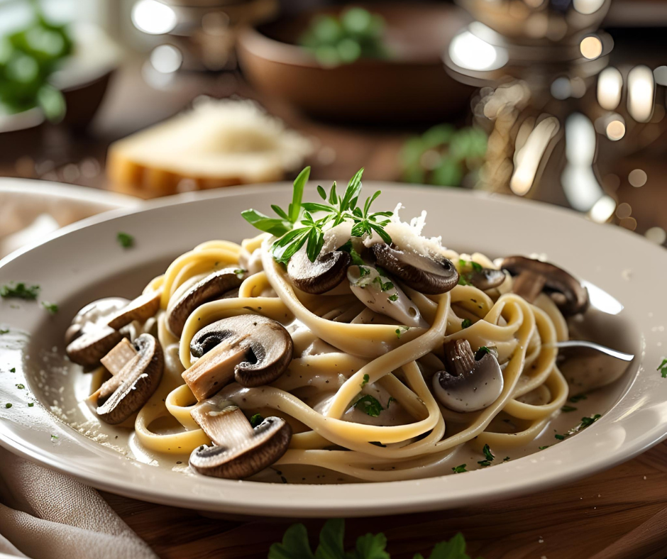 Mushroom and Truffle Linguini