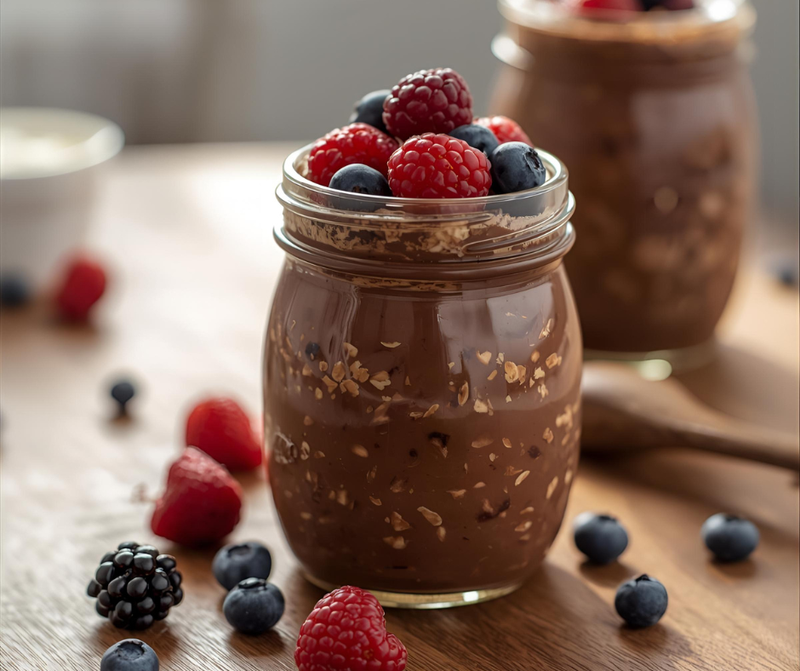 Chocolatety Overnight Oats