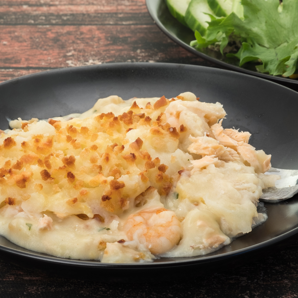 Easy Fish Pie with New Potato Topping – thegiftofoil