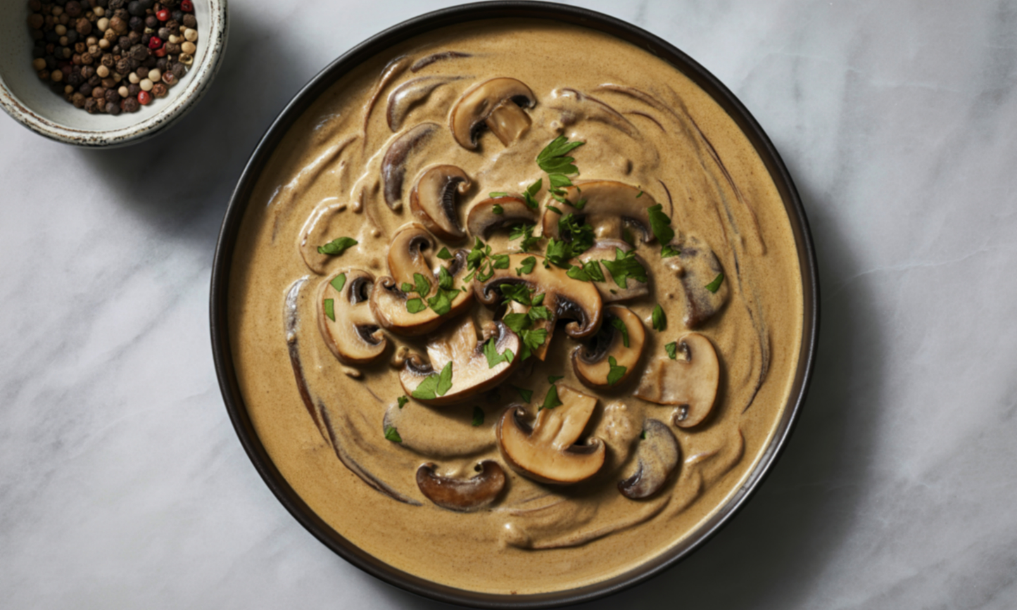 Mushroom stroganoff