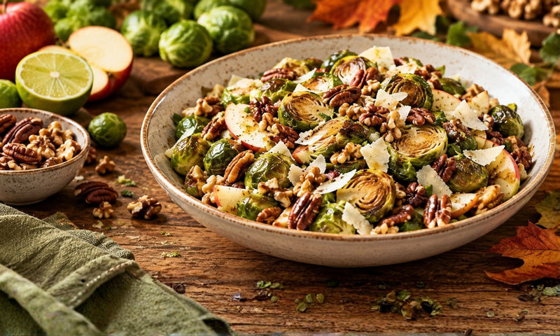 Sprout, pecan and walnut salad