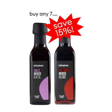Any 7 x 100ml infused olive oils &/or infused balsamics