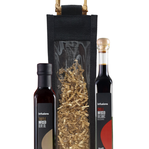 250ml Truffle oil +<br>100ml Chilli Balsamic<br>(Medium gift bag)