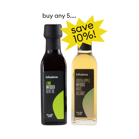 Any 5 x 100ml infused olive oils &/or infused balsamics