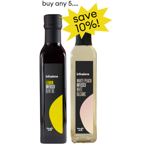 Any 5 x 250ml infused olive oils &/or infused balsamics