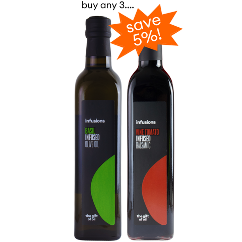 Any 3 x 500ml infused olive oils &/or infused balsamics