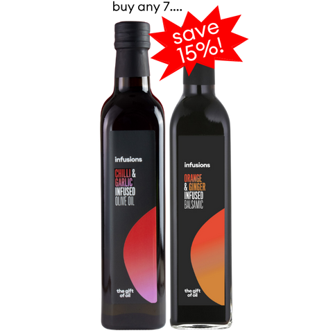 Any 7 x 500ml infused olive oils &/or infused balsamics