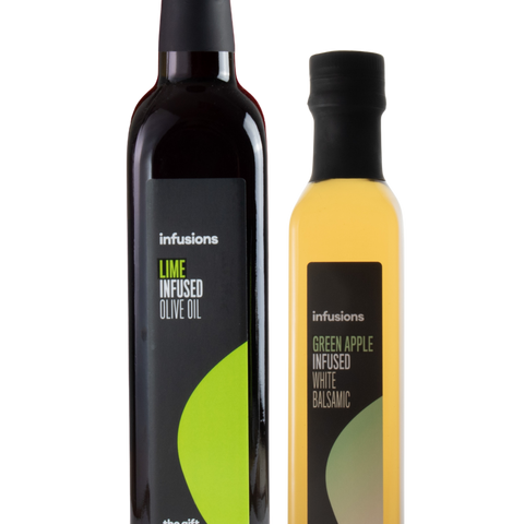 Lime oil paired with Green Apple balsamic