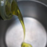 Olive Oil in frying pan