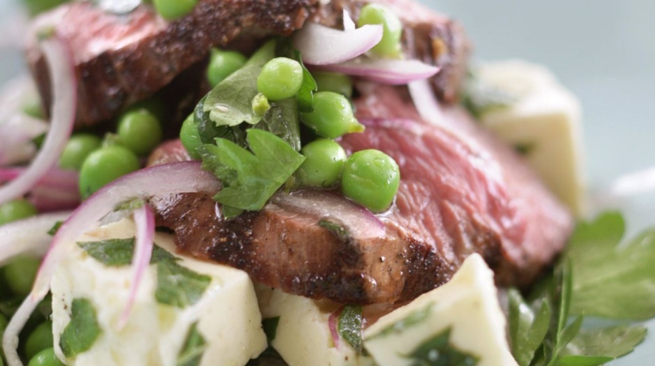 Leftover Spring lamb with pea & mint salad featured image