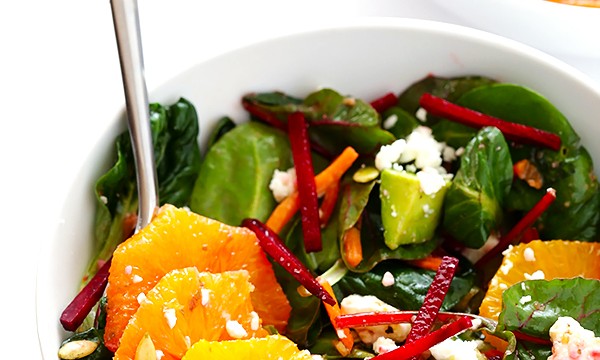 Orange, avocado & beetroot salad featured image
