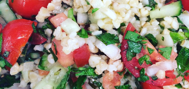 Tabbouleh with mint infused olive oil featured image
