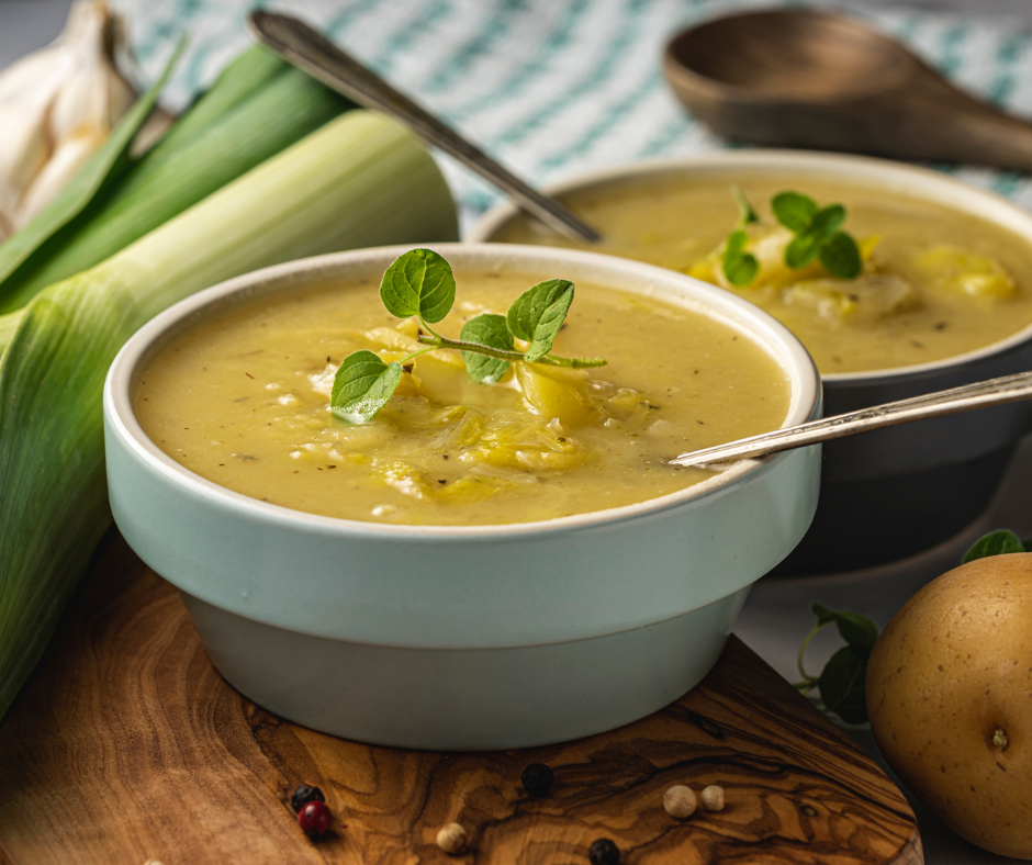 Leek and potato soup with a kick featured image