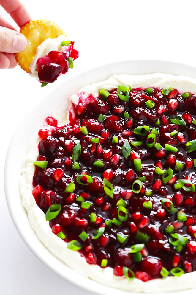 FESTIVE CRANBERRY CREAM CHEESE DIP featured image