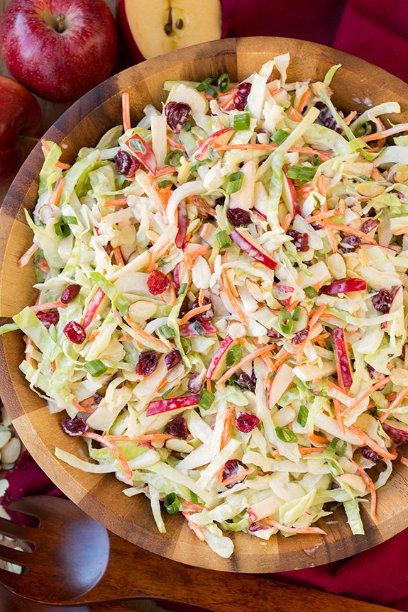 APPLE, ALMOND & CRANBERRY SLAW featured image