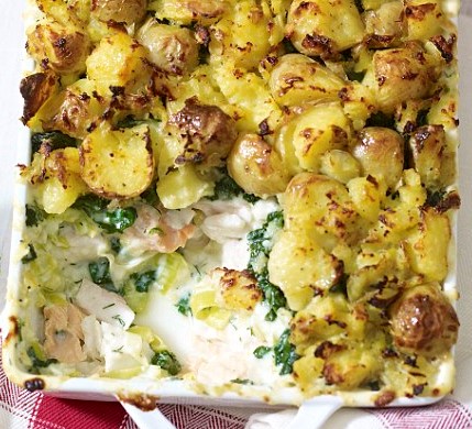Easy Fish Pie with New Potato Topping featured image